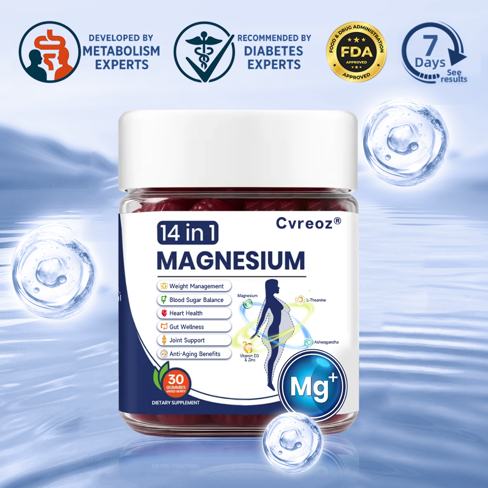 𝑶𝒇𝒇𝒊𝒄𝒊𝒂𝒍 𝑺𝒕𝒐𝒓𝒆⑤ |𝐂𝐯𝐫𝐞𝐨𝐳®𝟏𝟒-𝐢𝐧-𝟏 𝐌𝐚𝐠𝐧𝐞𝐬𝐢𝐮𝐦 𝐆𝐮𝐦𝐦𝐢𝐞𝐬(𝐉𝐮𝐬𝐭 𝐨𝐧𝐜𝐞 𝐚 𝐝𝐚𝐲, 𝐯𝐢𝐬𝐢𝐛𝐥𝐞 𝐜𝐡𝐚𝐧𝐠𝐞𝐬 𝐢𝐧 𝟕 𝐝𝐚𝐲𝐬)𝐅𝐨𝐫 𝐨𝐛𝐞𝐬𝐢𝐭𝐲, 𝐜𝐚𝐫𝐝𝐢𝐨𝐯𝐚𝐬𝐜𝐮𝐥𝐚𝐫 𝐡𝐞𝐚𝐥𝐭𝐡, 𝐝𝐢𝐚𝐛𝐞𝐭𝐞𝐬, 𝐬𝐥𝐞𝐞𝐩 𝐚𝐩𝐧𝐞𝐚, 𝐆𝐮𝐭 𝐇𝐞𝐚𝐥𝐭𝐡, 𝐣𝐨𝐢𝐧𝐭 𝐢𝐬𝐬𝐮𝐞𝐬, 𝐚𝐧𝐝 𝐦𝐨𝐫𝐞